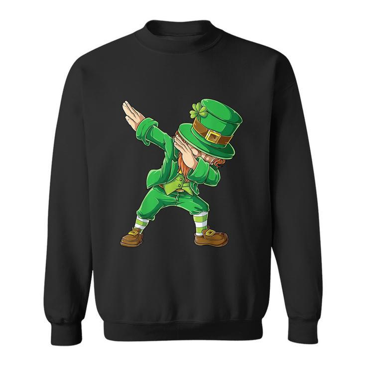 St Patricks Day Dabbing Leprechaun Boys Kids Men Dab Youth Sweatshirt
