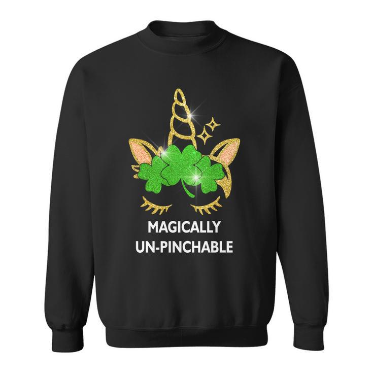 St Patricks Day Unicorn Magically Unpinchable Sweatshirt