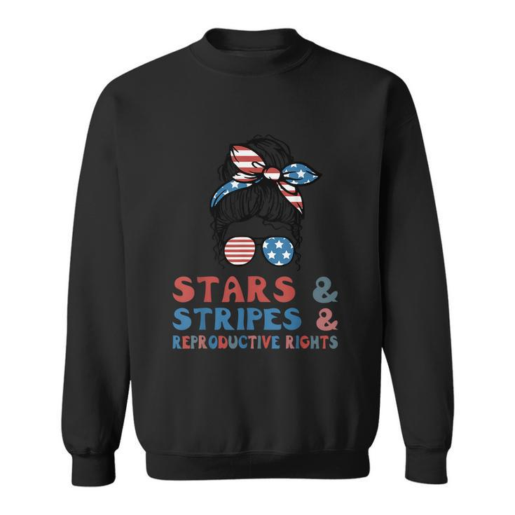 Stars Stripes Reproductive Rights American Flag V2 Sweatshirt