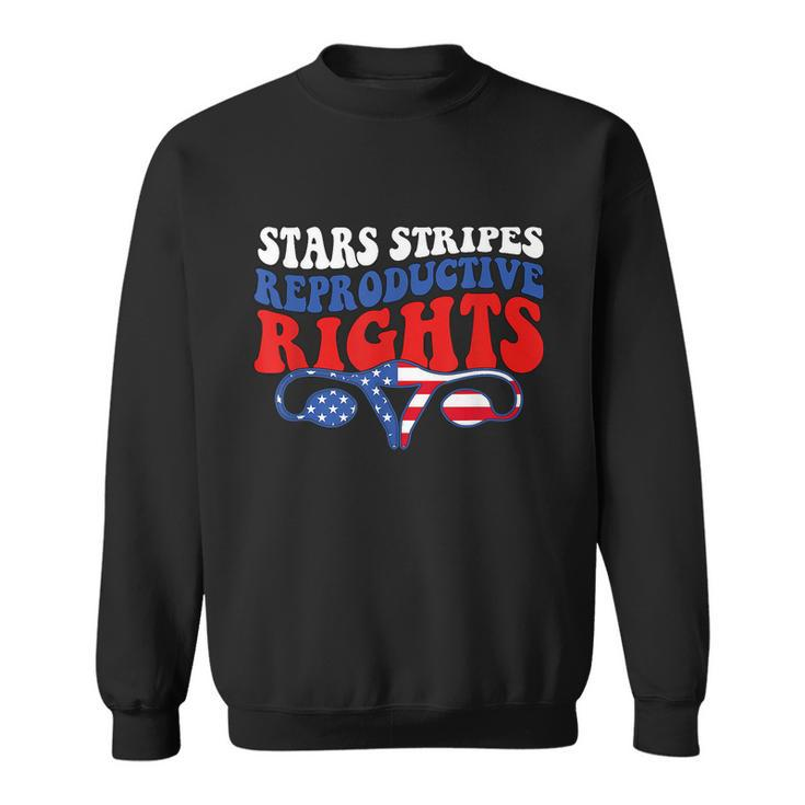 Stars Stripes Reproductive Rights American Flag V3 Sweatshirt