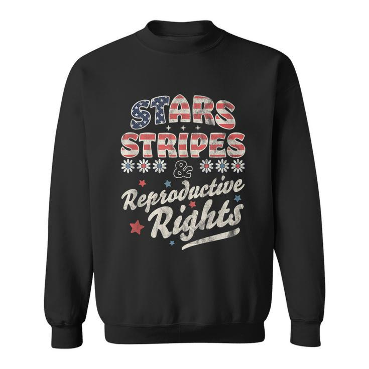 Stars Stripes Reproductive Rights Patriotic 4Th Of July Cute Tank Top Sweatshirt