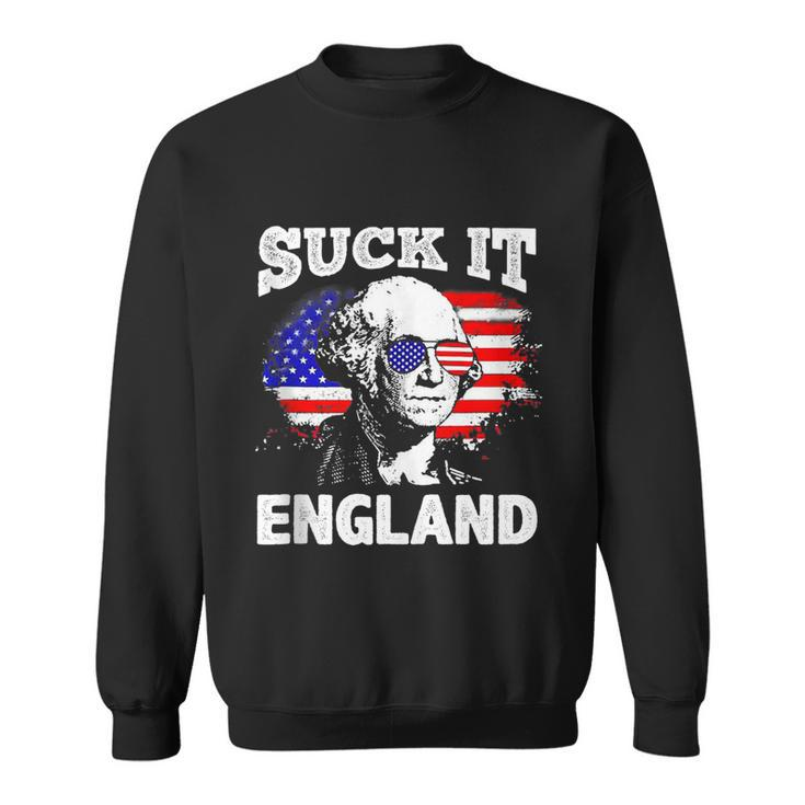 Suck It England Funny 4Th Of July Flag Patriotic Sweatshirt
