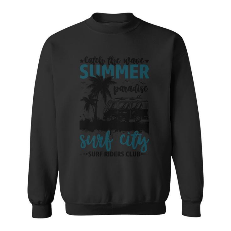 Summer Paradise Surf City Surf Riders Club Surfìng Sweatshirt