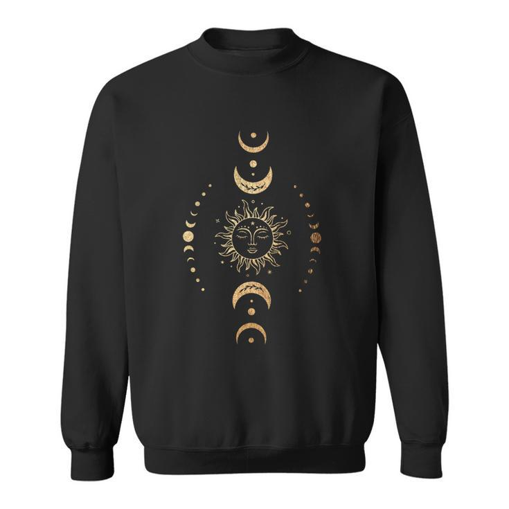 Sun And Moon Boho Celestial Tshirt Sweatshirt
