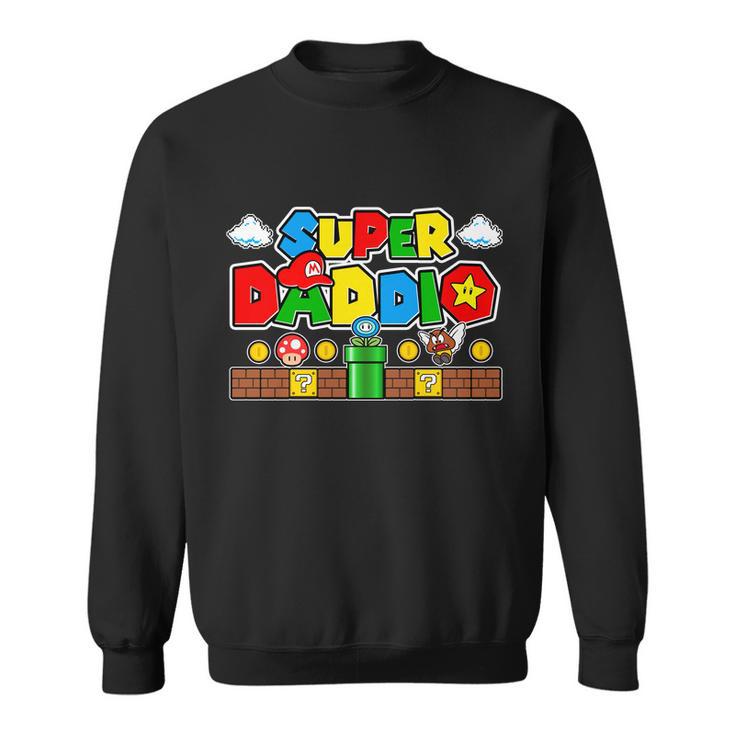 Super Daddio Dad Video Gamer Sweatshirt