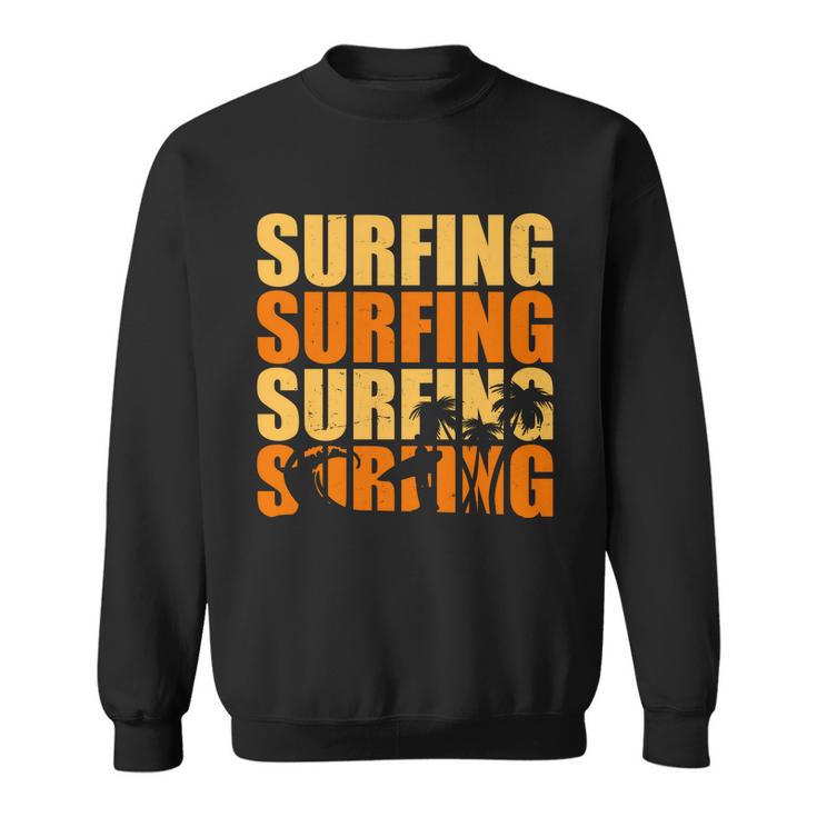 Surfing Retro Beach Sweatshirt