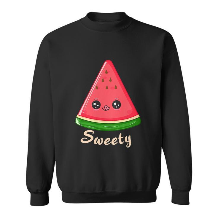 Sweety Watermelon Slice Melon Funny Summer Sweatshirt