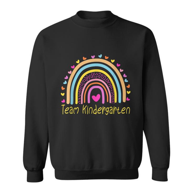 Team Kindergarten Teacher Rainbow Sweatshirt