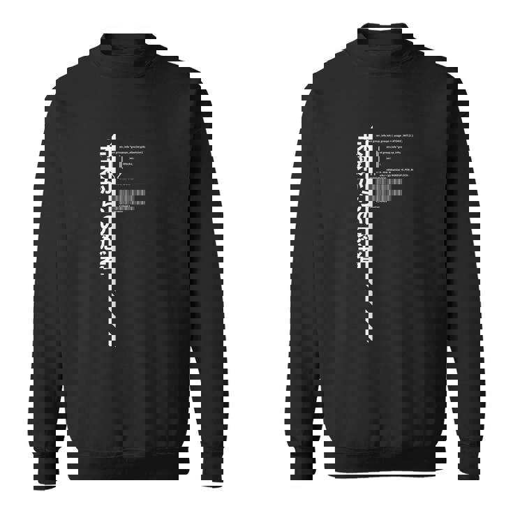 Techwear Goth Ninja Hidden Code Sweatshirt