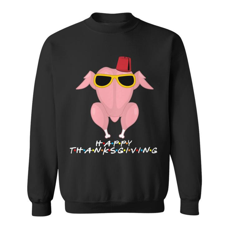 Thanksgiving Friends Funny Turkey Head Sweatshirt