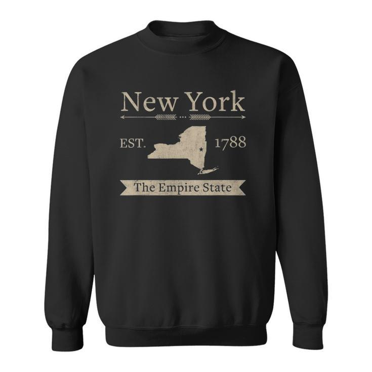 The Empire State &8211 New York Home State Sweatshirt
