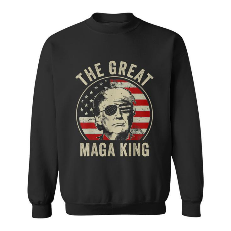 The Great Maga King Funny Trump Ultra Maga King Graphic Design Printed Casual Daily Basic Sweatshirt