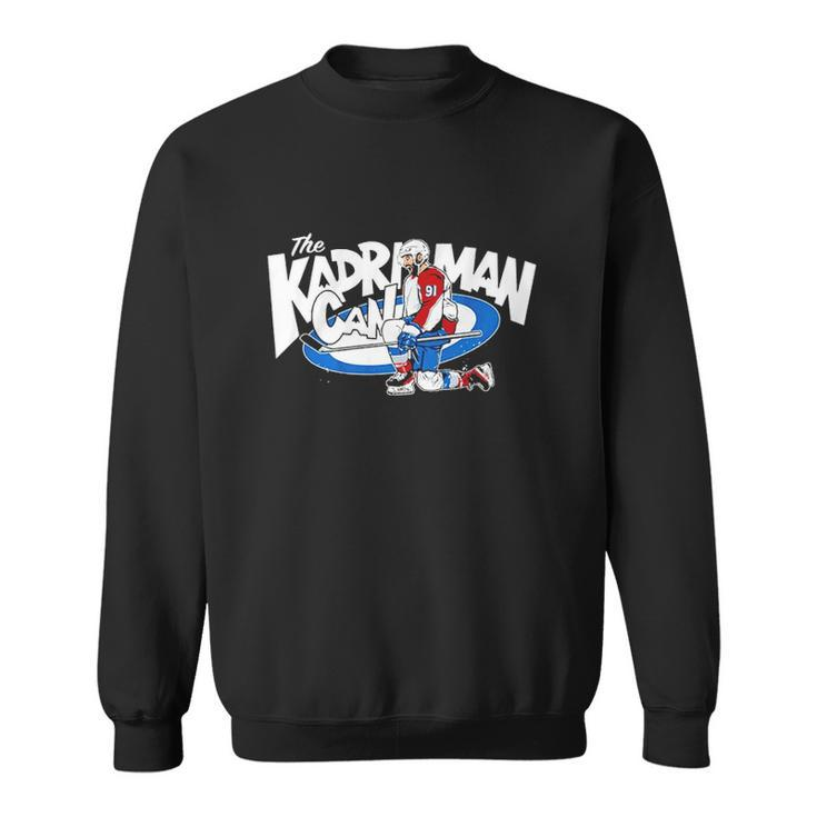 The Kadri Man Can Hockey Player Sweatshirt