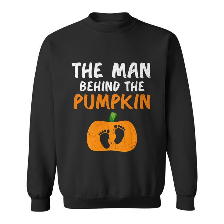 The Man Behind The Pumpkin Halloween Quote Sweatshirt