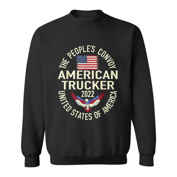 The Peoples Convoy 2022 America Truckers Freedom Convoy Usa Sweatshirt