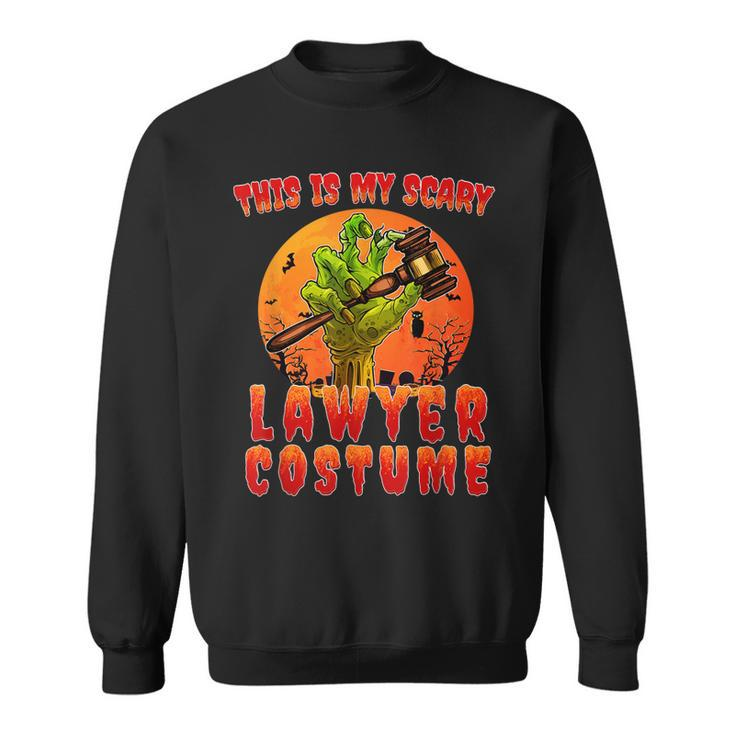 This Is My Scary Lawyer Costume Zombie Spooky Halloween  Sweatshirt