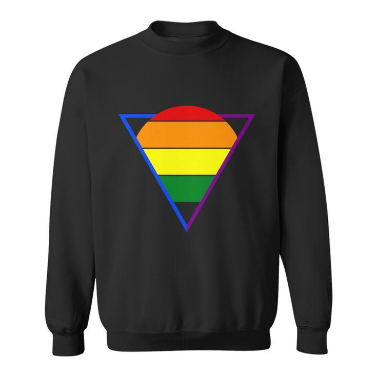 Triangular Lgbt Gay Pride Lesbian Bisexual Ally Quote Sweatshirt