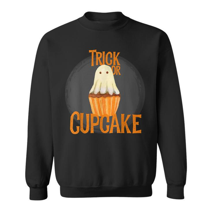 Trick Or Treat Cupcake Halloween Costume Candy Gift  Sweatshirt