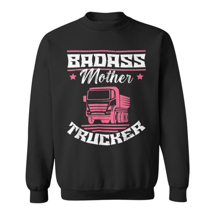 Trucker Trucker Accessories For Truck Driver Motor Lover Trucker_ V27 Sweatshirt