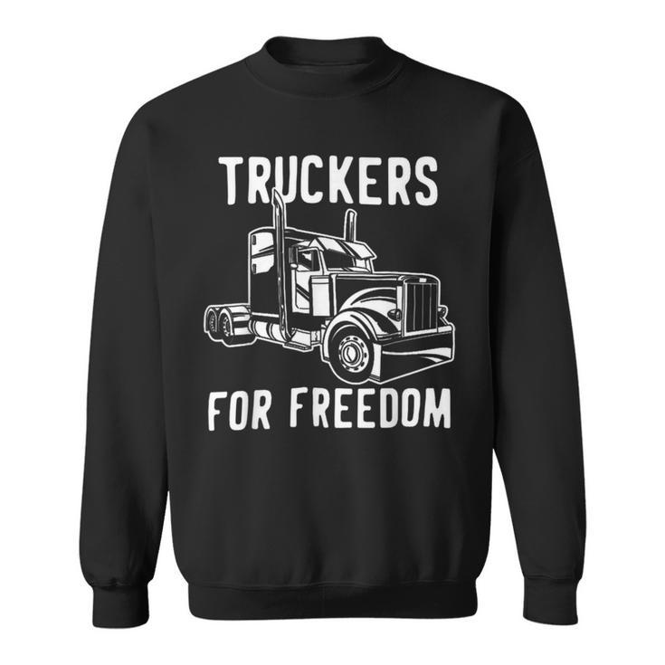 Trucker Truckers For Freedom Convoy 2022 Canada Usa Thank You Sweatshirt