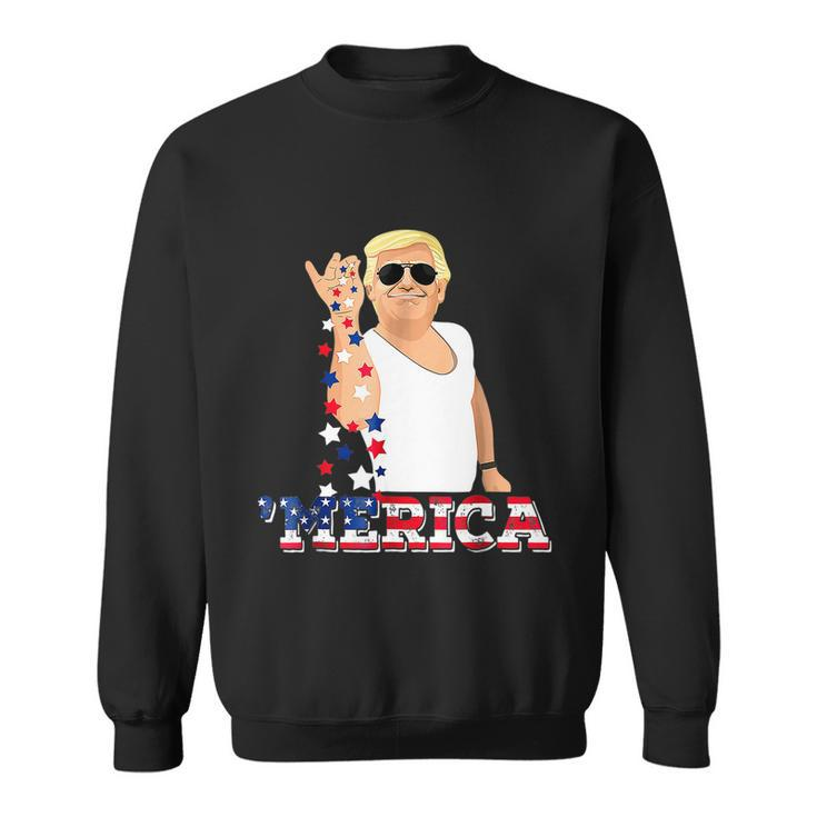 Trump Bae Funny 4Th Of July Trump Salt Freedom Sweatshirt