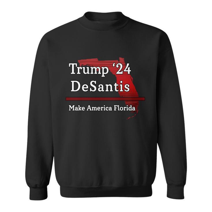 Trump Desantis 2024 Make America Florida State Tshirt Sweatshirt