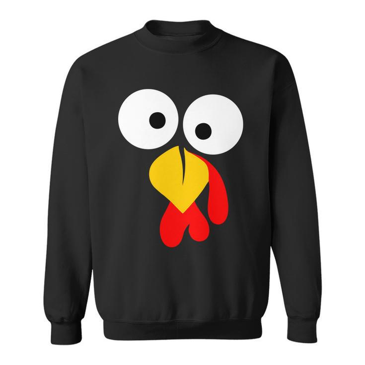 Turkey Face Funny Thanksgiving Day Tshirt Sweatshirt