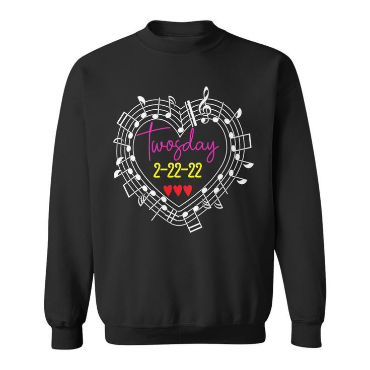 Twosday 2-22-2022 Musician - Twosday 2022 Music Teacher Sweatshirt
