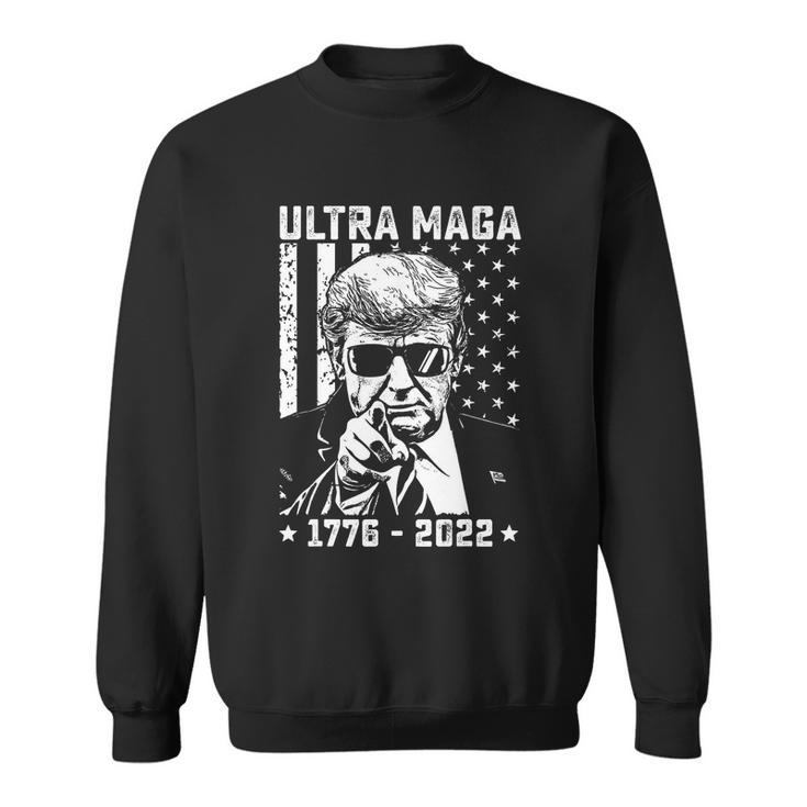 Ultra Maga Donald Trump American Flag Tshirt Sweatshirt