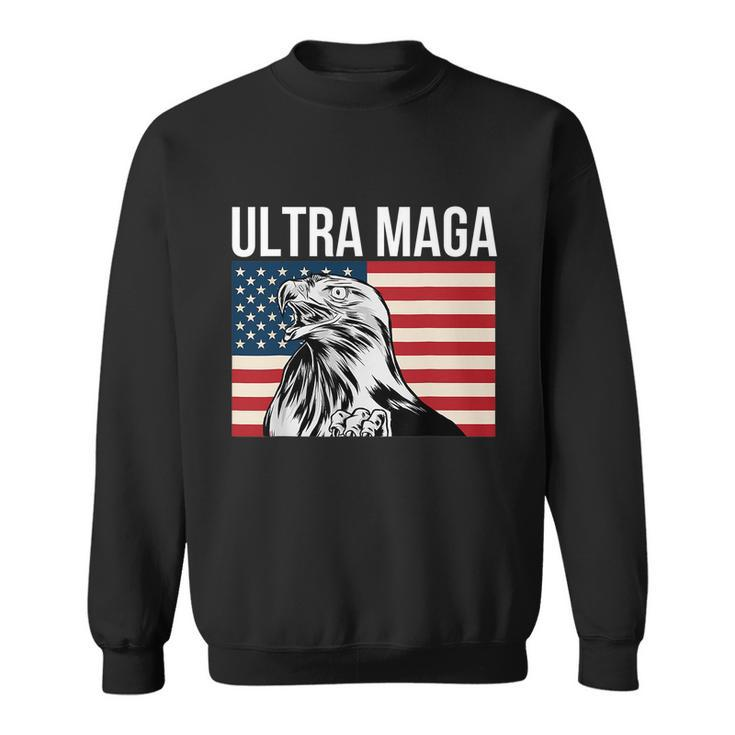 Ultra Maga Patriot Patriotic Agenda 2024 American Eagle Flag Sweatshirt