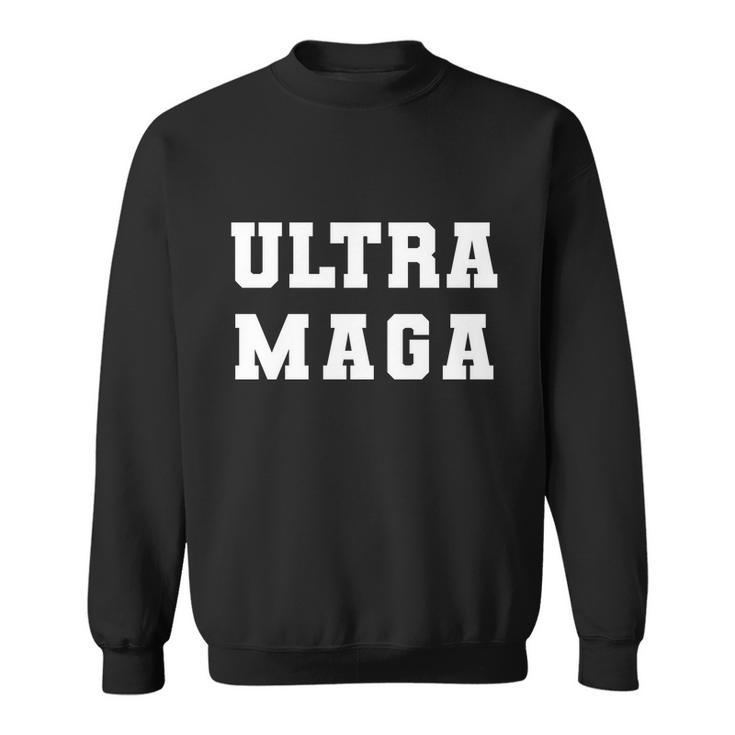 Ultra Maga Varsity College Font Logo Sweatshirt