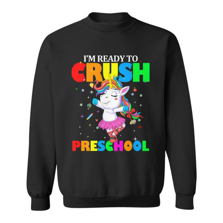 Unicorn Im Ready To Crush Preschool V2 Sweatshirt