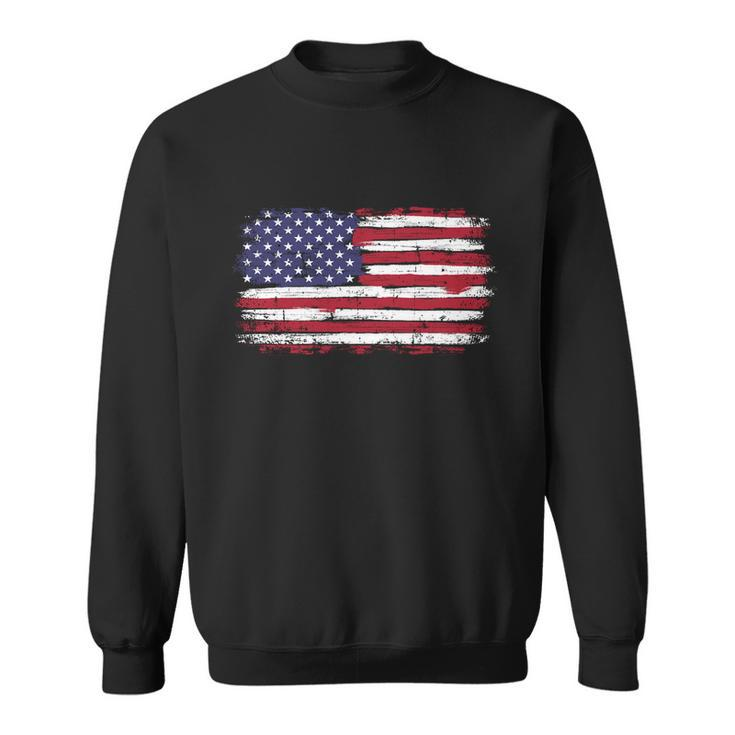 Us Flag Vintage Merican Independence Day On 4Th Of July Great Gift Sweatshirt