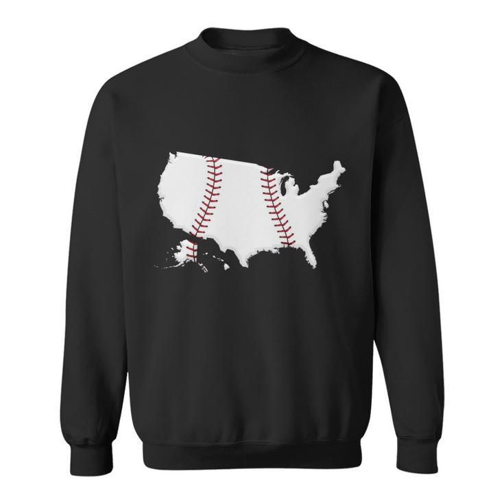 Us Map American Baseball Tshirt Sweatshirt