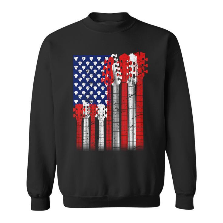 Usa Guitar Tshirt Sweatshirt