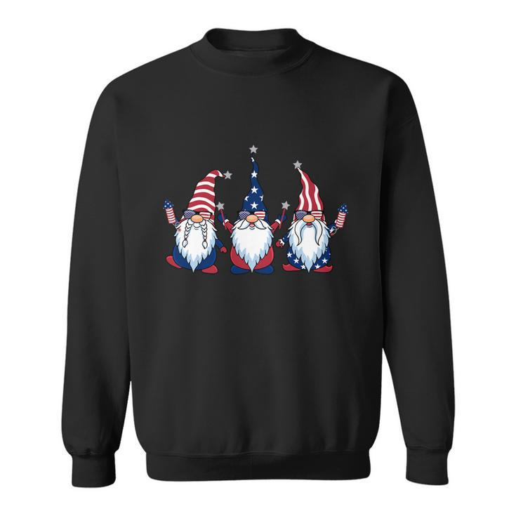 Usa Patriotic Gnomes American Flag 4Th Of July Independence Gift Sweatshirt