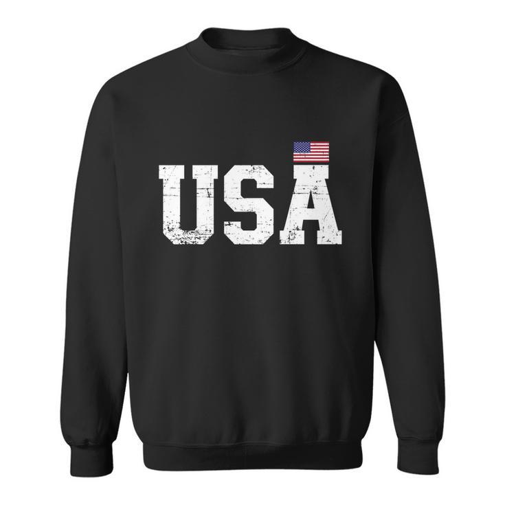 Usa With American Flag For Independence Day On 4Th Of July Sweatshirt