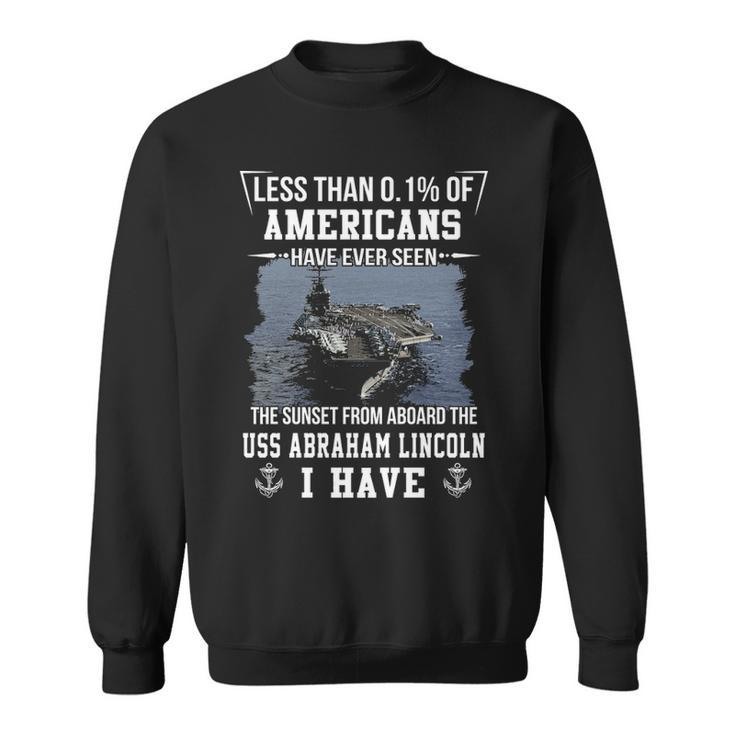 Uss Abraham Lincoln Cvn 72 Sunset Sweatshirt