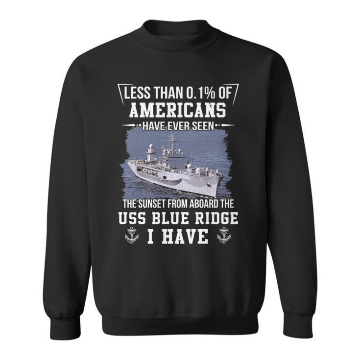 Uss Blue Ridge Lcc 19 Sunset Sweatshirt