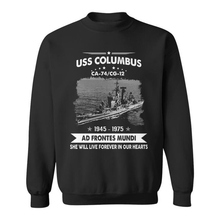 Uss Columbus Ca 74 Cg  Sweatshirt