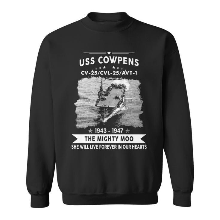 Uss Cowpens Cvl 25 Uss Cow Pens Sweatshirt