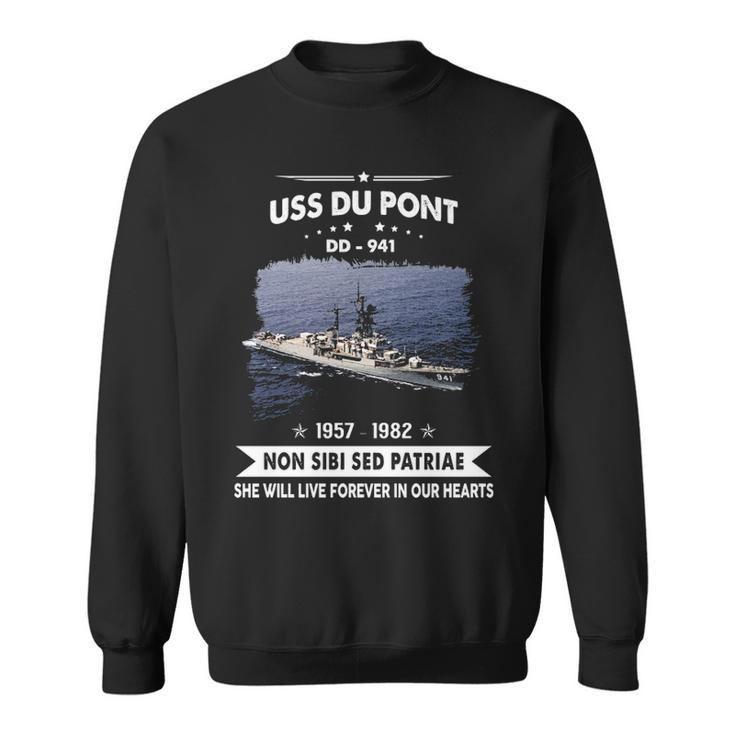 Uss Du Pont Dd 941 Uss Dupont Dd-  Sweatshirt