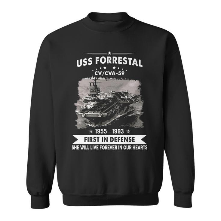 Uss Forrestal Cv 59 Cva  Sweatshirt