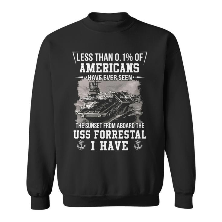 Uss Forrestal Cv 59 Sunset Sweatshirt