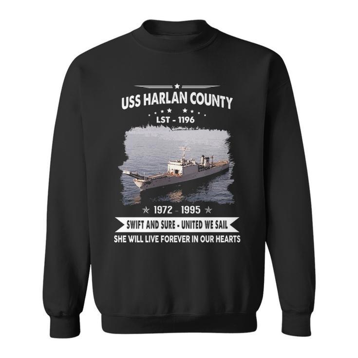 Uss Harlan County Lst  Sweatshirt