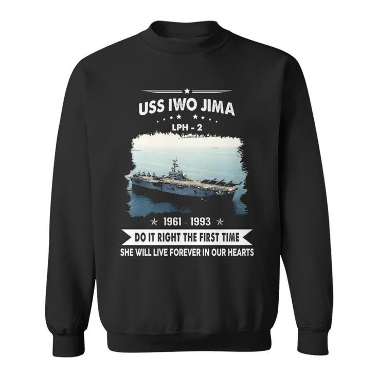 Uss Iwo Jima Lph  V2 Sweatshirt