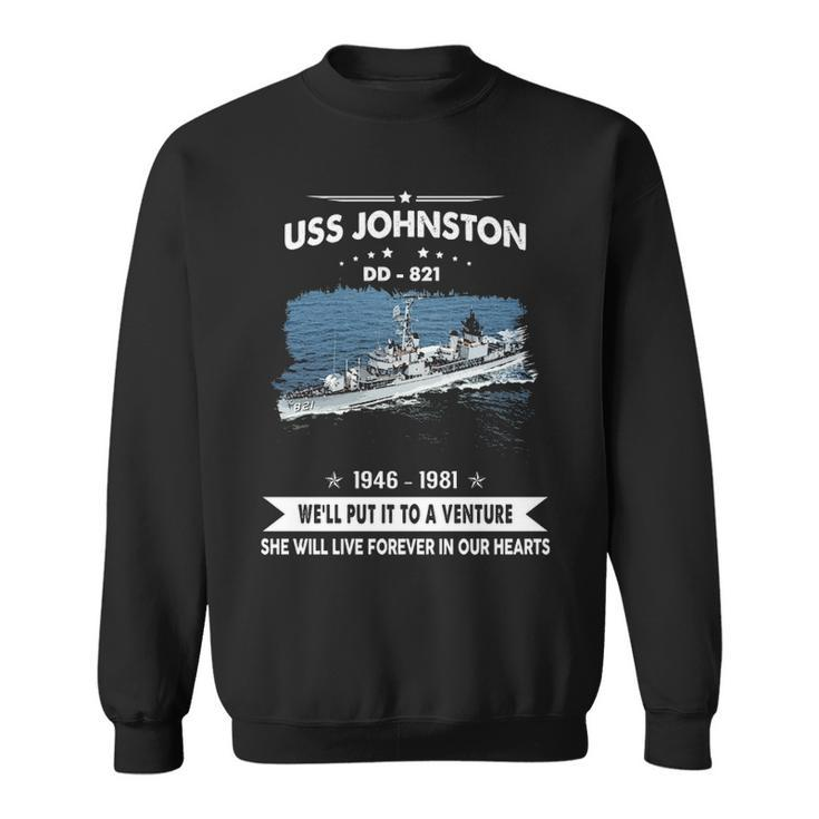 Uss Johnston Dd 821 Front Style Sweatshirt