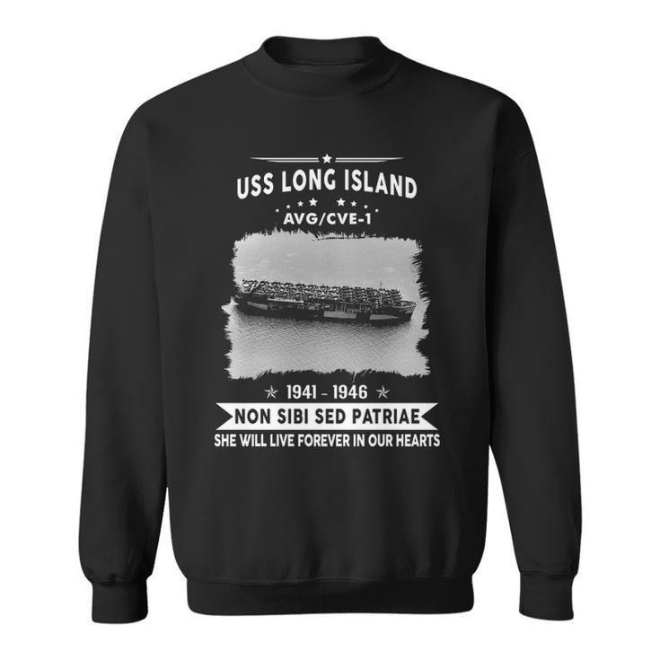 Uss Long Island Cve  Sweatshirt