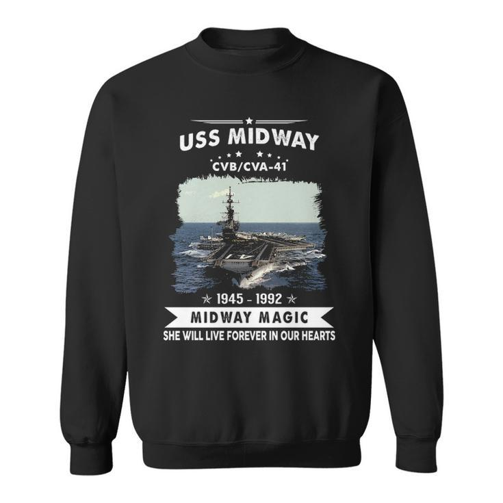 Uss Midway Cvb 41 Cva  V2 Sweatshirt