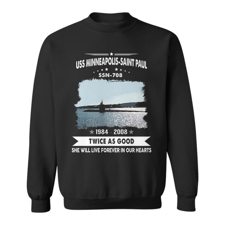 Uss Minneapolis Saint Paul Ssn  Sweatshirt